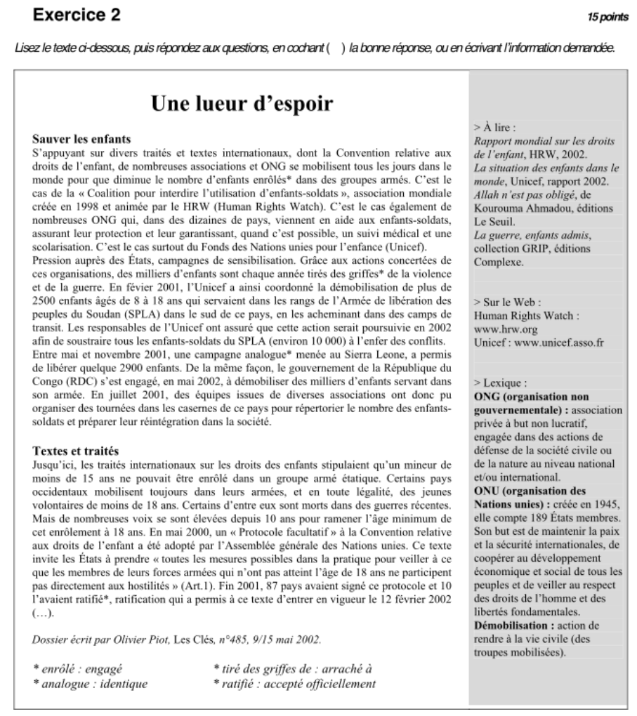 Texte informatif